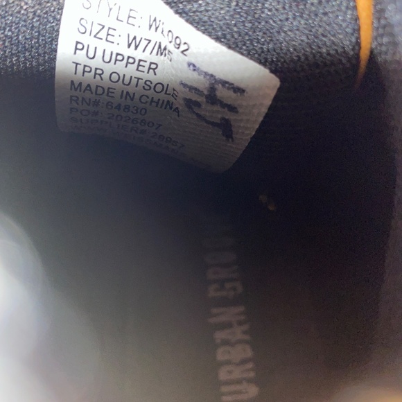 Urban groove hip hop work boots unisex womens 7 Mens 5 brown lace up NWOT - Picture 6 of 6